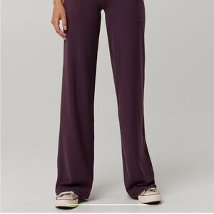 Aerie Deep Purple Wide-Leg Pants